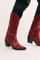 Artificial PU European And Beautiful Leather Sleeve Martin Boots