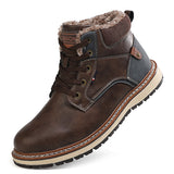 New Large Size Cotton Shoes Plus Cashmere Men's Snow Boots - Dazpy