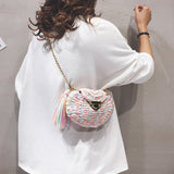 Handmade Woolen Bag For Girls One Shoulder Diagonal - Dazpy