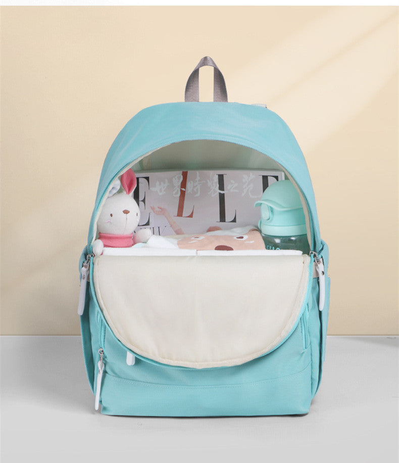 Waterproof Multifunctional Bright Color Double Shoulder Mother And Baby Bag - Dazpy