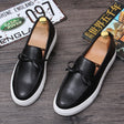 Korean Version Of Low-top Leather Loafers Casual Lazy Shoes With One Pedal - Dazpy