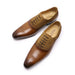 Men's Carved English Brogue  Business Casual   Formal Wedding Shoes - Dazpy