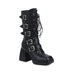 Fashion Ladies Square Toe But Knee  Ankle Boots - Dazpy