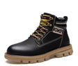 Male British Style Tooling Boots Mid-high Top - Dazpy