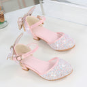 Girls Single Crystal High Heel Sandals