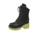 High-heeled Thick-heeled Short  Motorcycle Fashion Women's Boots