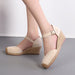 Spring And Autumn Suede Word Buckle High Heel Hollow Shoes - Dazpy