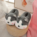 Winter Warm Student Dormitory Plush Cotton Slippers