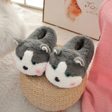 Winter Warm Student Dormitory Plush Cotton Slippers - Dazpy