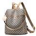 Women's Double Shoulder Traval Casual Backpack Fashion PU Leather Print Pattern Rucksack - Dazpy