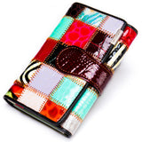 Women's Color Patchwork Multi-Card Coin Purse - Dazpy