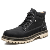 Casual High Top Leather Tooling Shoes Men - Dazpy