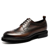 Business Casual Formal Wear Wear-resistant Leather Shoes - Dazpy