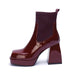 Thick-soled Thick-heeled High-heeled Ankle Boots - Dazpy