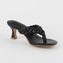 Flip-flops High Heels Women's Twist Woven Thong Sandals Summer Stiletto Temperament