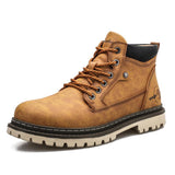 Casual High Top Leather Tooling Shoes Men - Dazpy