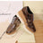 Women's Shoes With Carved Waterproof Platform Wedges