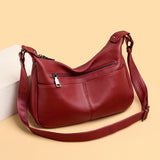 Ladies Shoulder Bag Head Layer Calfskin - Dazpy