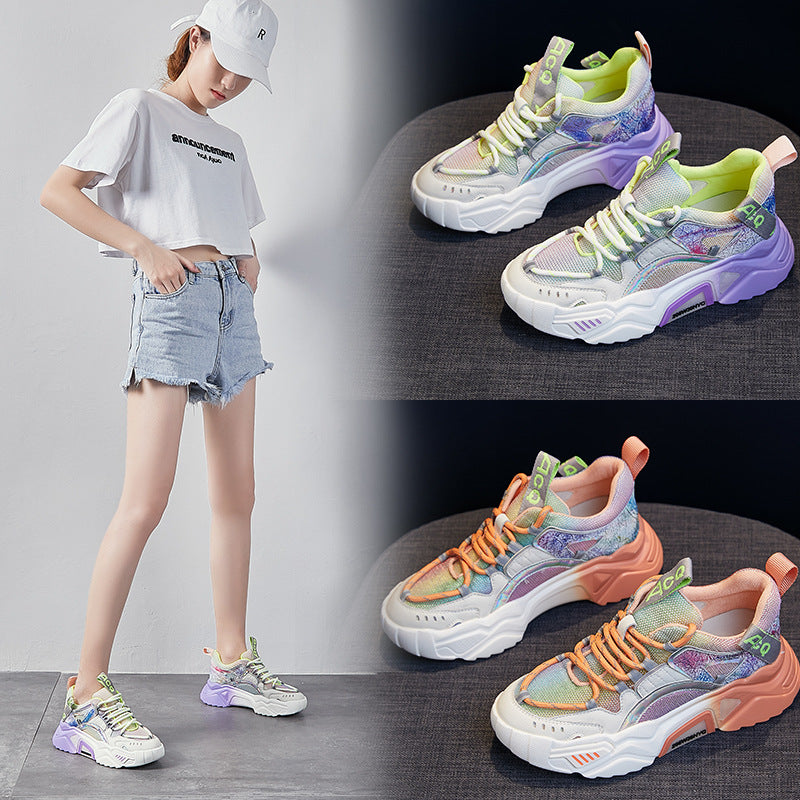 All-match Sports Shoes Mesh Breathable Women's Shoes Luminous - Dazpy