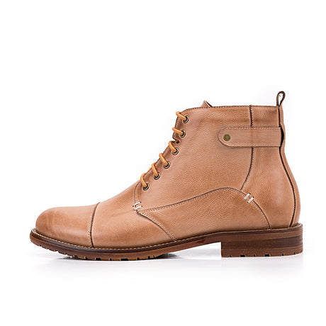 Men's Casual Lace-up High-top Ankle Boots - Dazpy