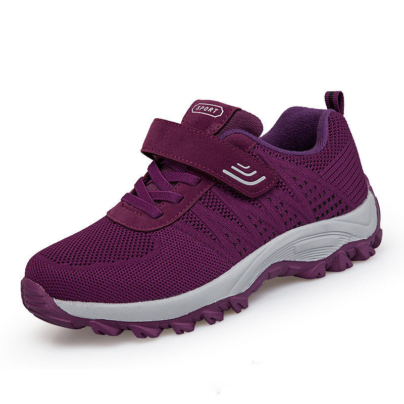 Autumn Middle-aged And Elderly Mother Women's Comfortable Non-slip Walking Shoes - Dazpy