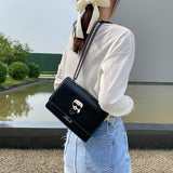 Fashion Chain One-shoulder Small Square Bag Lock - Dazpy