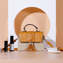 Spring And Summer New PP Straw Woven Box Bag Women