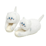 Hug Plush Home Cute Warm Slingback Simulation Cat Slippers - Dazpy