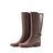Fashion Women's Solid Color Buckle High-tube Non-slip And Waterproof Shoes