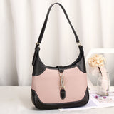 Leather Shoulder Small Female Cowhide Soft Leather Armpit Bag - Dazpy