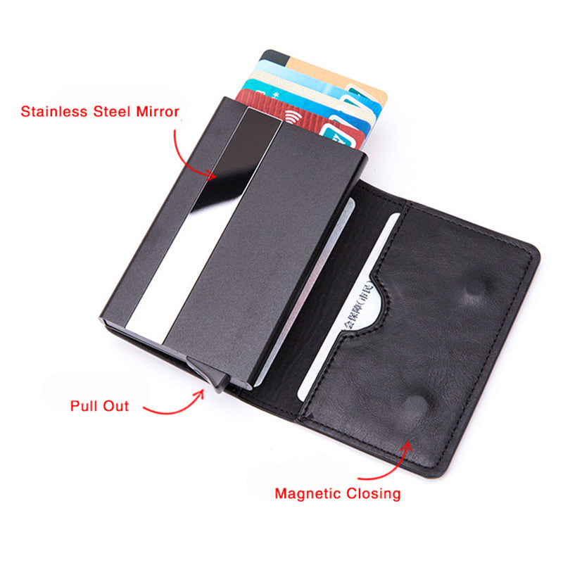 ZOVYVOL Smart Wallet Anti Theft RFID Blocking Card Case Alum - Dazpy