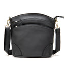 Top Layer Leather Crossbody One-shoulder Bucket Bag