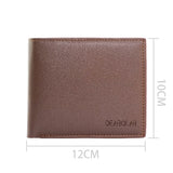 Fashion Short Tri-Fold Men's Wallet Zipper Accessory - Dazpy