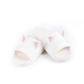 Cat Ear Slippers Non-slip Indoor Ins Household Sandals Cat Cute Shower Slippers