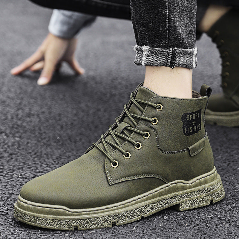 DroKorean Style Trendy High-top Men's Shoes - Dazpy