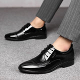 New Business Dress Shoes Large Size Shoes Men's Laces - Dazpy