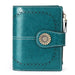 Wallet Women's Short Oil Wax Leather Zipper Card Holder - Dazpy