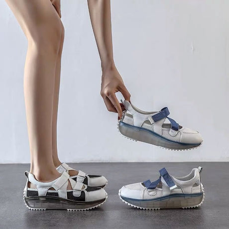 Hollow Daddy Shoes Female Summer Tide 2021 New Sponge Cake - Dazpy