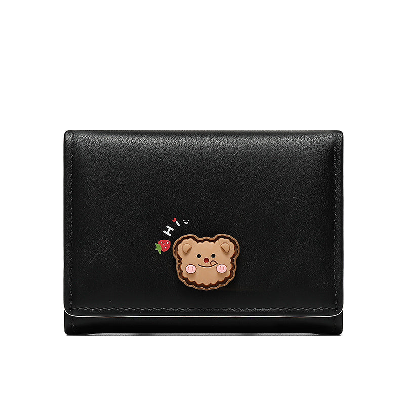 Women's Niche Design Tri-fold Thin Cute Coin Purse - Dazpy