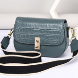 Small Square Top Layer  Lock Crossbody Shoulder Bag - Dazpy