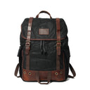 Men's Fashion Vintage Leather Canvas Laptop Bag