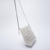 Beaded Woven Summer One-shoulder Diagonal Handbag - Dazpy