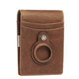 RFID Coin Clip Layer Leather Card Holder For Men - Dazpy