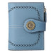 Wallet Women's Short Oil Wax Leather Zipper Card Holder - Dazpy