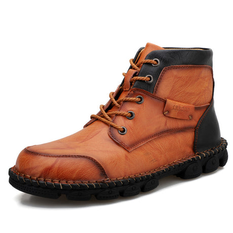 High Top Martin British Trendy Tooling Men's Boots - Dazpy