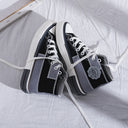 Women's Lace-up Canvas High-top Casual Shoes