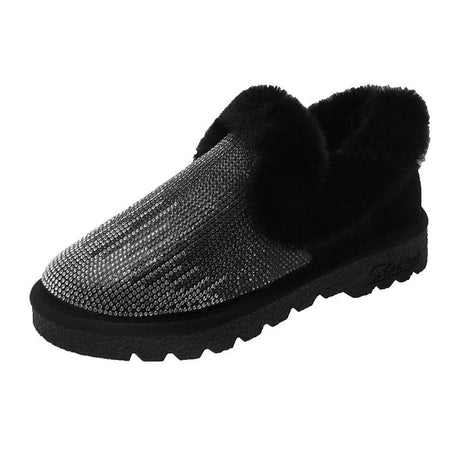 Flat-bottomed Short Tube Thickening Plus Fluffy Cotton Shoes - Dazpy