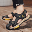 Men's Baotou Leather Sandals Outdoor Mountaineering Breathable Casual - Dazpy