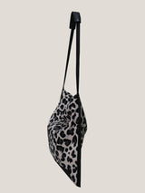 Fashion Leopard Print Canvas Single Shoulder Bag Net - Dazpy