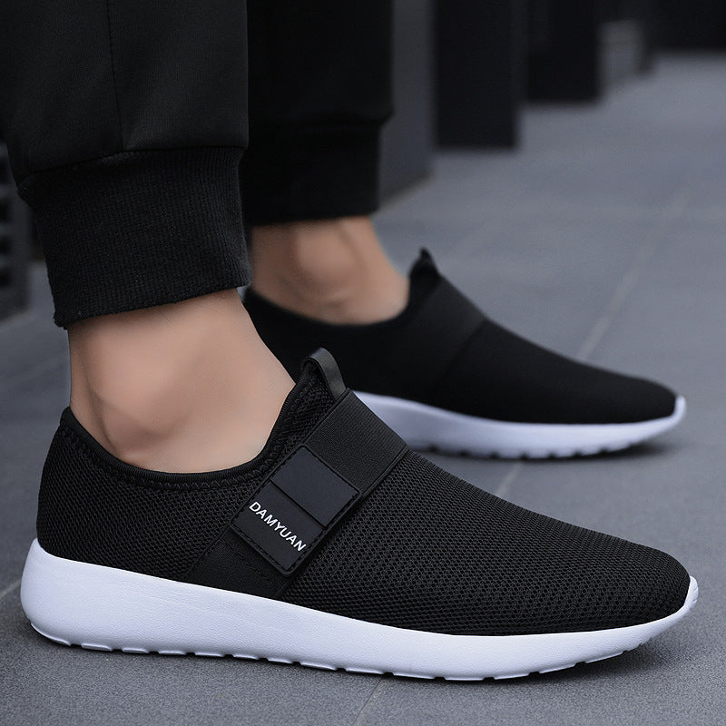 Trendy Casual Mesh Breathable Sports Casual Shoes Men's Shoes Fashion Student One-legged Lazy Shoes - Dazpy